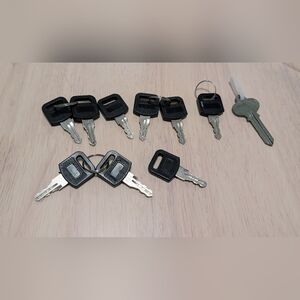 Set of Black and Silver Keys